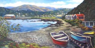 Looking over Island Bay